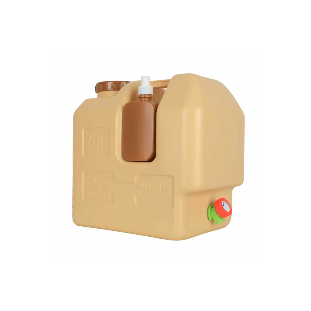 149 Пластмасов бидон за вода 20L с кранче и контейнер за сапун - Image 1